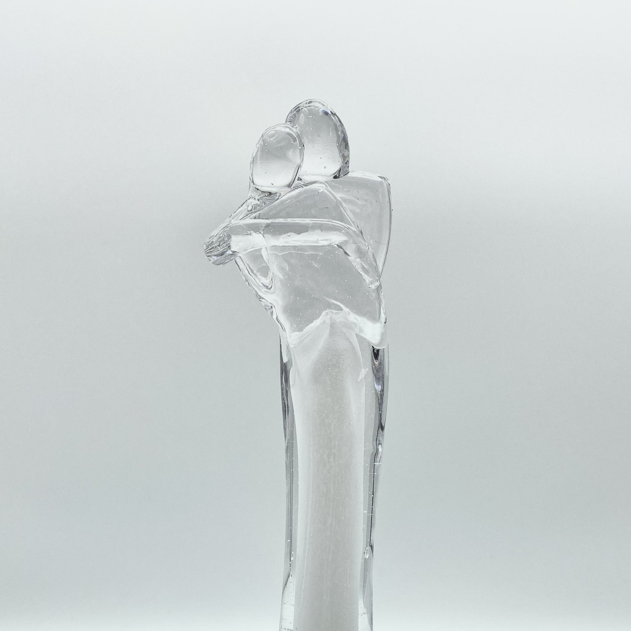 Now it's us - Glass sculpture for couple - Own engraving