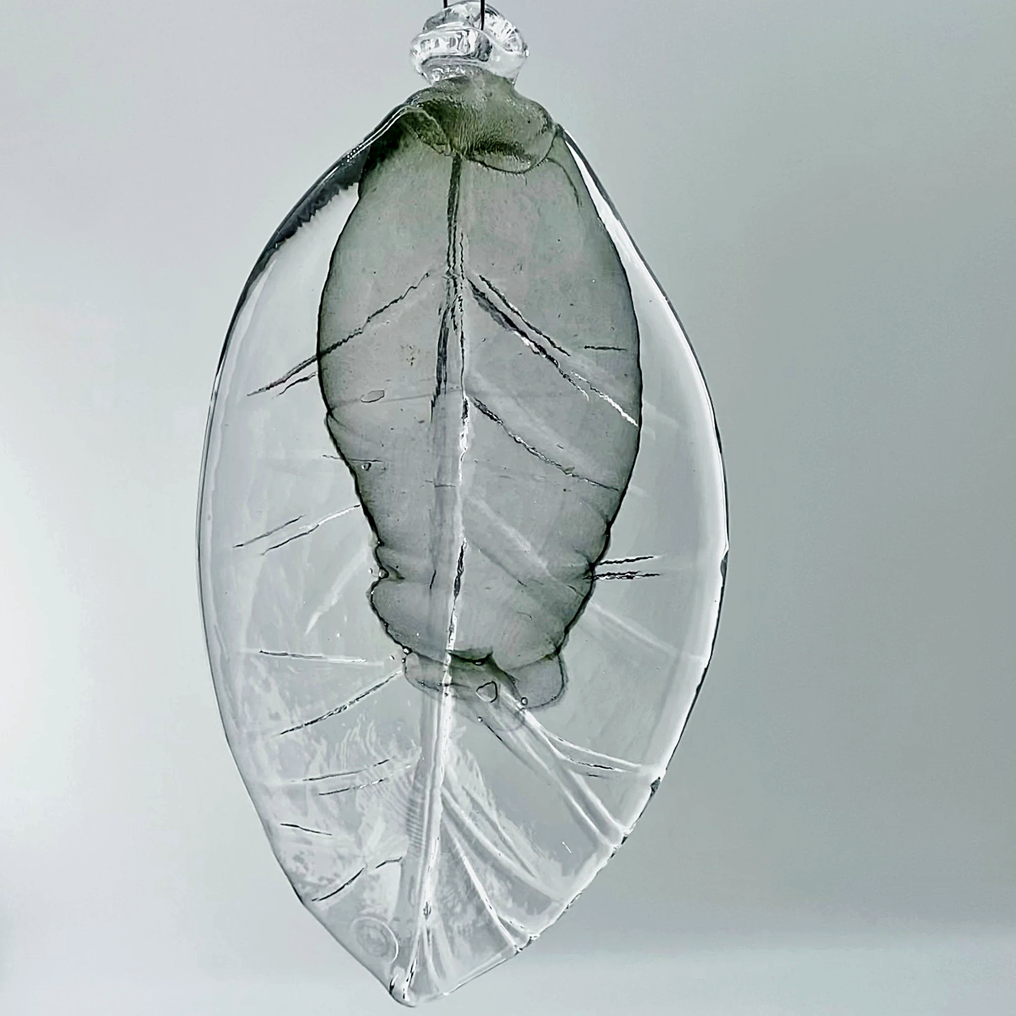 Fönstersmycke, Löv, Glas, 18 cm - Heta Hyttan